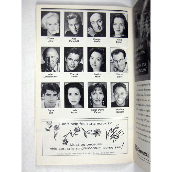 Sunset Playbill February 1995 Minskoff Theatre Glenn Close Campbell Alice Ripley - Picture 5 of 8